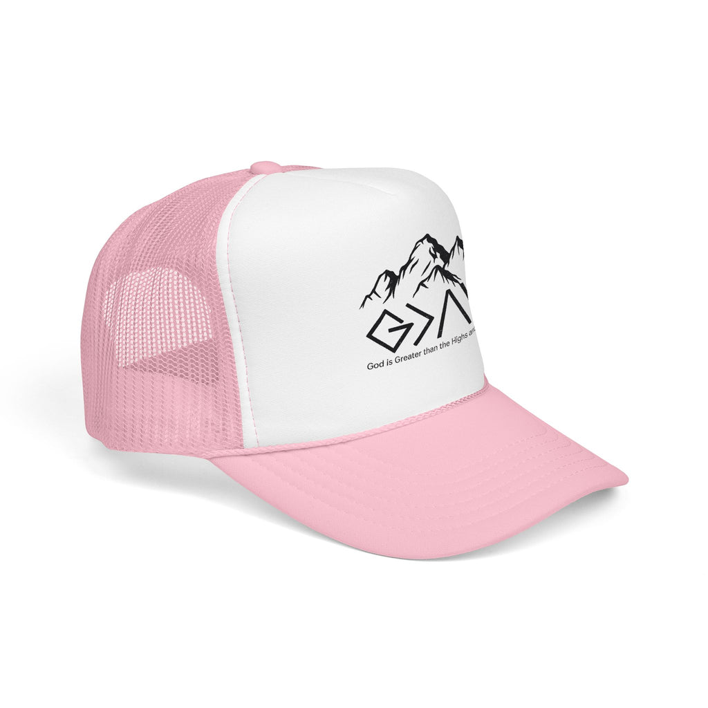 God is Greater Trucker Hat | Crown First